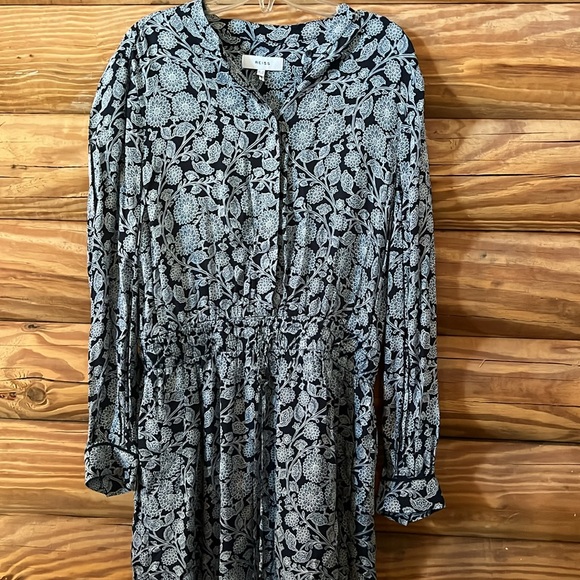 NWOT Reiss Navy Floral Dress - Picture 2 of 14
